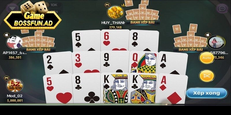 Cách xếp bài hiệu quả cho mậu binh online tại bossfun