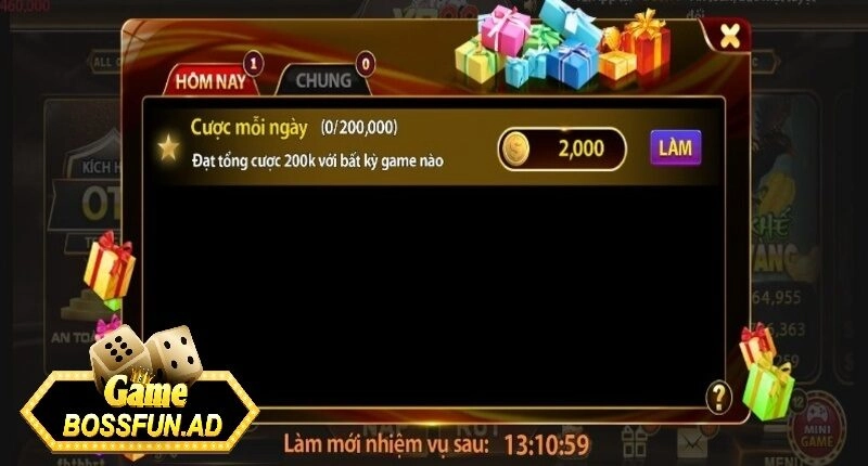 Chương trình thưởng lì xì và ngẫu nhiên bossfun