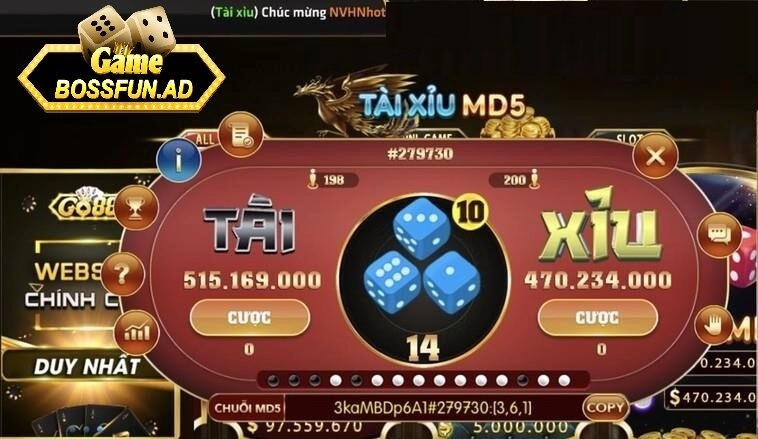 Ưu điểm vượt trội của tài xỉu online tại bossfun
